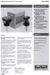 Burkert 8225 Digital Conductivity Page 1