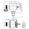 Burkert 8400 temperature switch dimensions