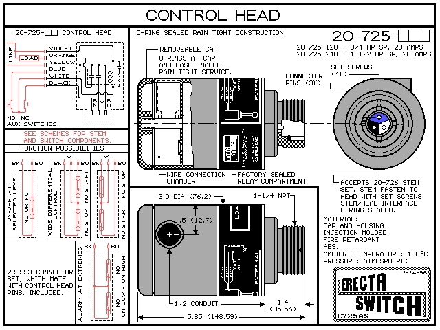 Flow Switches from Compac Engineering - Erecta Switch Series