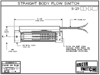 Series ES5-21 Straight Body Flow Switch