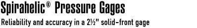 Spirahelic Pressure Gages