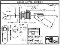 ES15-650 side mounted float switch