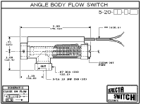 Series ES5-20 Angle Body Flow Switch