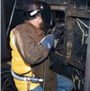 Personal Air Cooling used by welder