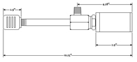 Medium Vortex Tube w/Mufflers Dimension Drawing